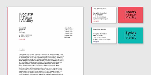 Society of Tissue Viability stationery graphic