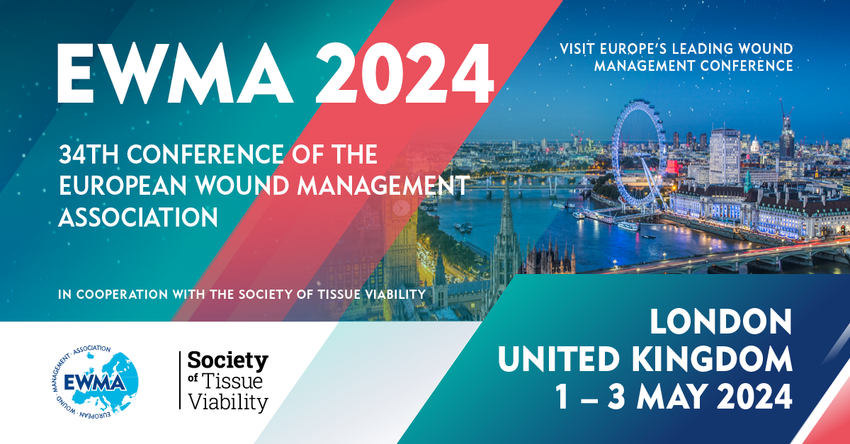 European Wound Management Association (EWMA) and Society of Tissue Viability 2024 Conference, 1-3 May, London