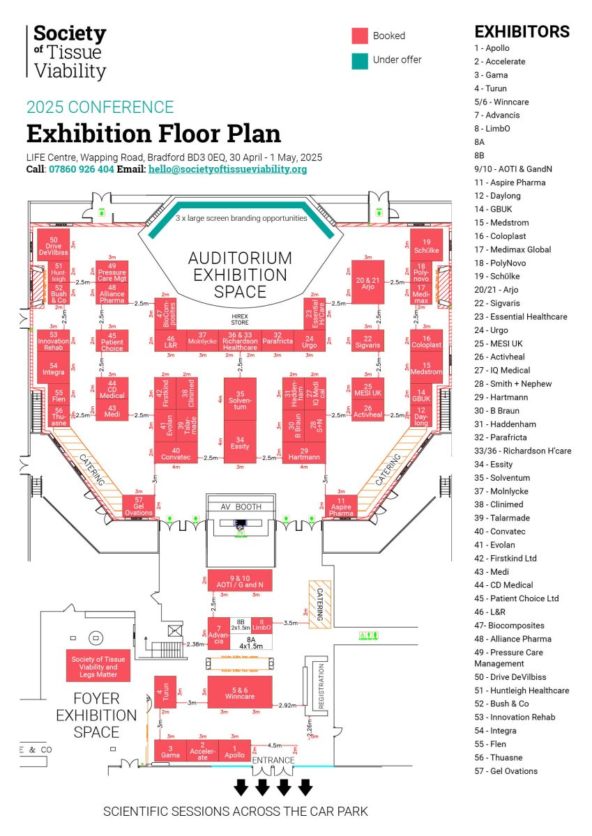 SOTV 2025 EXHIBITION FLOOR PLAN