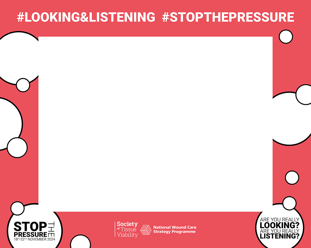 Selfie frame artwork for Stop the Pressure